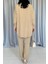 Grip&hug Camel Yıkamalı Gömlek ve Pantolon Takım 4