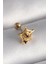 316L Çelik Gold Renk Siyah Zirkon Taş Detay Örümcek Ağ Model Tragus Piercing - TJ-PR1292 1