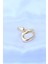 Pirinç Gold Renk Ayarlanabilir Yüzük - TJ-BYK3176 2