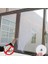 Buffer® Tüm Cam Pencere Kapılara Uyumlu Çift Kanat Pencere Sinekliği 1