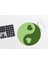 Yeşil Ying Yang Yuvarlak Mousepad - 20CM - Y2K 1