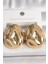 Pirinç Gold Renk Işlemeli Damla Model Kadın Küpe - TJ-BKP10146 1