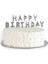 Marifetlerim - Happy Brithday Gümüş Pasta Mumu 1