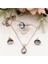 Rose Oval Zirkon Taşlı Tek Taş Set 1