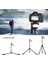 HT-T02 Profesyonel Tripod 154 cm Yatay Kullanım Çok Fonksiyonlu Panoramik Kafa 360 Derece Dönebilir 2