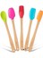 Indigo 5 Li Renkli Bambu Silikon Spatula Seti Uzun 26CM 1