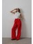 Grip&hug Beli Bağlamalı Brode Pantolon - Kırmızı 2