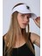 Unisex Spor Vizör Tenis Siperlik Şapka Uv Korumalı Pamuklu Arkası Cırtlı Ayarlanabilir Beyaz 4