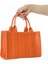 Baghashtag Turuncu Deri Mini Tote Çanta 4