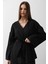 Grip&hug Beli Bağlamalı Tunik ve Beli Bağlamalı Pantolon Takım - Siyah 2