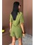 Grip&hug Gömlek Şort Etek Viscon Keten Takım 10162 4