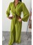Grip&hug Bağlamalı Gömlek ve Yırtmaç Pantolonlu Ayrobin Takım 10179 3