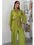 Grip&hug Bağlamalı Gömlek ve Yırtmaç Pantolonlu Ayrobin Takım 10179 5