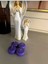 Iv Blue Purple Candle Floating In Water Anti Tobacco 4'lü Mor Sigara Kokusu Yokedici Mum 3