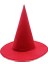 Kırmızı Renk Keçe Cadı Şapkası Yetişkin Çocuk Uyumlu 35X38 cm 1
