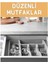 5 Bölme Çekmece Içi Kaşıklık Organizer Çatal Kaşık Bıçak Düzenleyici Pratik Kepçe 33X35 cm Gri Renk 3