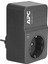 Surge Protector PM1W-GR - Aşırı Gerilim Korumalı Priz Adaptörü (1 Schuko Fiş, Pc, Tv Vb. Için - Renk: Siyah) 3
