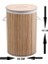 Decohandy Yuvarlak Bambu Kirli Sepeti 4