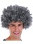 Gri Renk Kabarık Bonus Peruk Afro Takma Saç 1