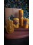 Doğal Petek Balmumu Mum Hediyelik Dekoratif Set Hamse Bereket Eli Beeswax Canle Gift Set 3