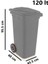 SY-6506 Eko Tekerlekli Kapaklı Plastik Çöp Konteyneri 120 Lt 2