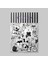 Black And White Cuten Sticker Paketi -Bullet Journal - Ajanda - Planner - Defter - Laptop Etiket Çıkartma Çok Renkli 10 x 15 Paket Boyutu 3 x 5 cm Stickerlar Paket Içeriği 25 Adet Dadi Ramba Sticker 1