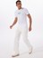 Bisiklet Yaka Desenli Beyaz Erkek T-Shirt M5GI23K8HM0G011 Gj Ss Cn Slım Suns 3