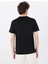 Bisiklet Yaka Desenli Siyah Erkek T-Shirt M5GI23K8HM0JBLK Gj Ss Cn Slım Suns 5