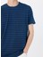 Bisiklet Yaka Desenli Mavi Erkek T-Shirt M5GP20KCRX0INMU Ss Indıgo Archer 4