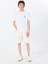 Bisiklet Yaka Desenli Beyaz Erkek T-Shirt M5GI55K8FQ4G011 Gj Ss Cn Reg Palm 2