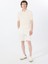 Polo Yaka Standart Desenli Beyaz Erkek Kazak M4GR07Z3DN1G047 Cree Washed Sspolo 2