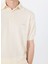 Polo Yaka Standart Desenli Beyaz Erkek Kazak M4GR07Z3DN1G047 Cree Washed Sspolo 4
