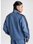 10027327.480 Retro Track Jacket Mavi Regular Fit Düz Erkek Zip Ceket 3