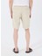 Lastikli Bel Standart Bej Erkek Bermuda Şort Mr Rog Short 5