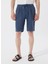 Lastikli Bel Standart Lacivert Erkek Bermuda Şort Mr Rog Short 3
