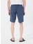 Lastikli Bel Standart Lacivert Erkek Bermuda Şort Mr Rog Short 5