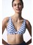 Biana Navy Deep V Kesim Zigzag Desenli Bikini Üstü 1
