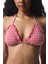 Texas Red Pötikare Fırfırlı Üçgen Bikini Üstü 3