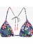 Çiçekli Ciele Üçgen Bikini Üstü 5