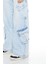 Mid-Rise Wide-Leg Kargo Jean Pantolon 3