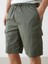 Yeni Sezon Standart Kalip Gabardin Erkek Kargo Sort - S55665Z8 3