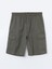 Yeni Sezon Standart Kalip Gabardin Erkek Kargo Sort - S55665Z8 5