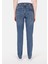 Straight Fit Düşük Bel Düz Paça Erkek Lacivert Jean Pantolon 2