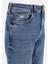 Straight Fit Düşük Bel Düz Paça Erkek Lacivert Jean Pantolon 5