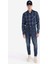 Loose Tapered Fit Erkek Indigo Jean Pantolon 1