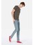 Straight Fit Düşük Bel Düz Paça Erkek Indigo Jean Pantolon 3