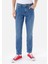 Regular Fit Orta Bel Daralan Paça Erkek Denim Jean Pantolon 4
