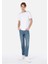 Regular Fit Orta Bel Daralan Paça Erkek Denim Jean Pantolon 1