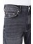 Loose Straight Fit Orta Bel Düz Paça Erkek Gri Jean Pantolon 5