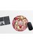 Japon Tarzı Pembe Sakura Yuvarlak Mousepad - 20CM - Anime Mousepad 1